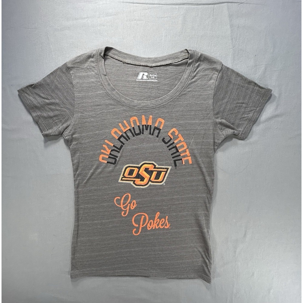 Russell Oklahoma State Short Sleeve Fitted Shirt Women's Small